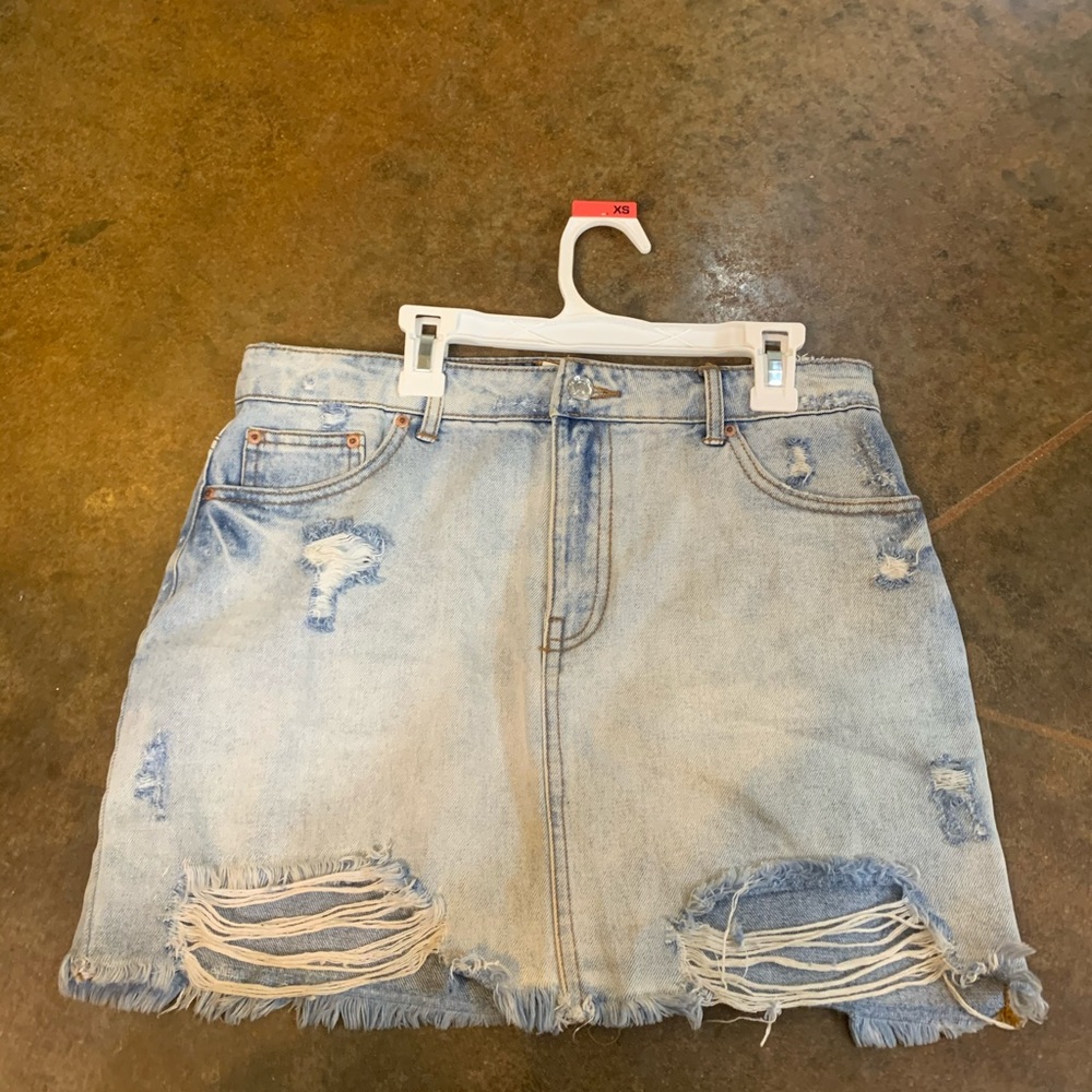 Blue jean skirt